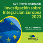 Cartel premio investigación sobre integración europea de Andalucía